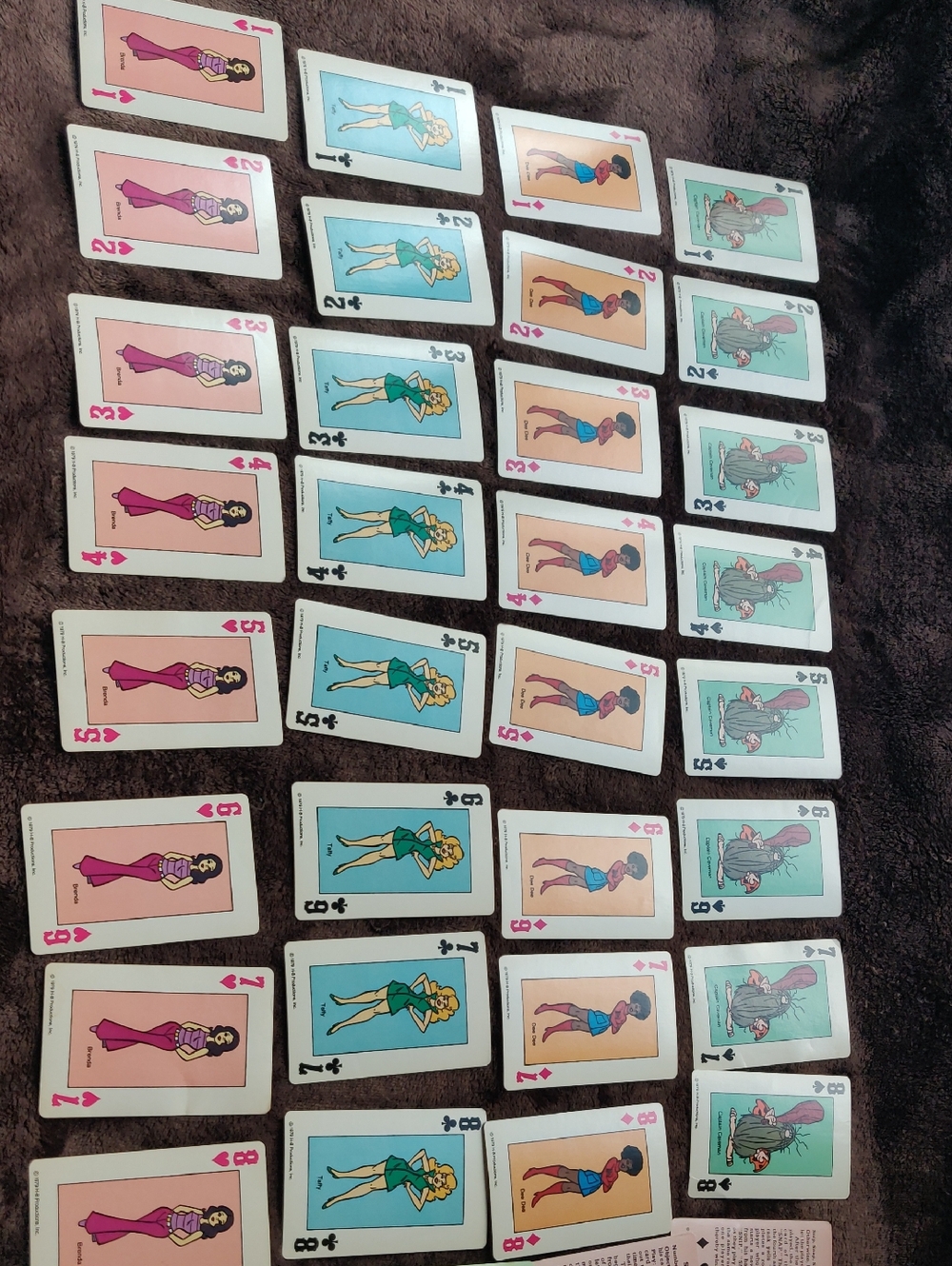 1979 Capitan Cave Man Hearts Card Game